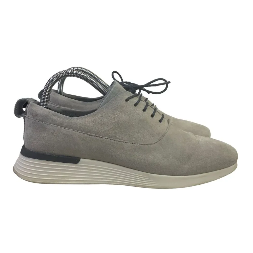 Wolf & Shepherd Crossover Longwing Oxford Shoes Men's Size 7 M Gray White Suede
